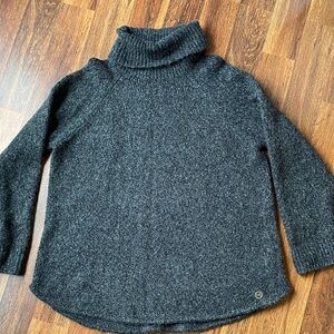 Michael Korrs women’s grey cotton wool blend long sleeve tunic turtleneck Sz 2X